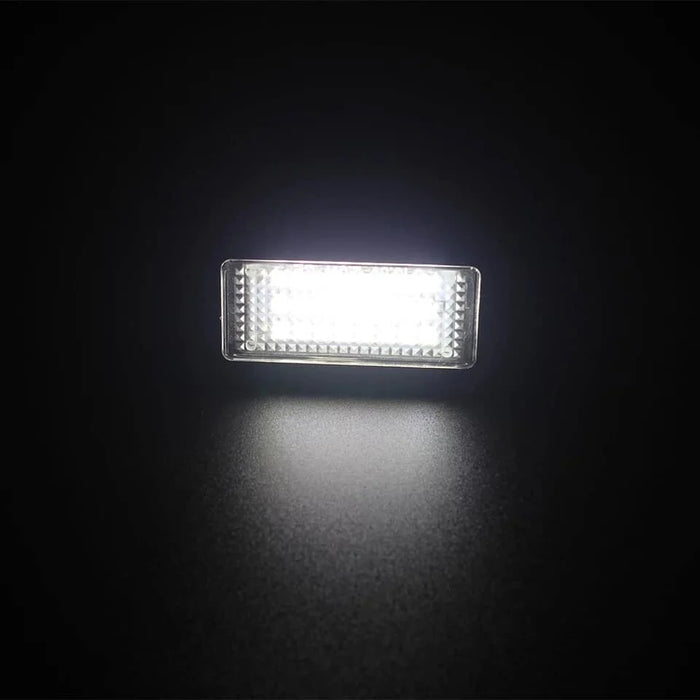 2 LED-es lámpa halmaza az autószámhoz, égett izzó hiba nélkül, Audi kompatibilis, fehérvörös fény