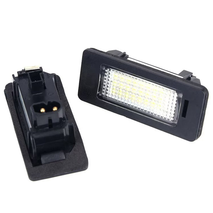 Set 2 lampi LED pentru numar auto, fara eroare de bec ars, compatibil BMW, lumina alb-rece