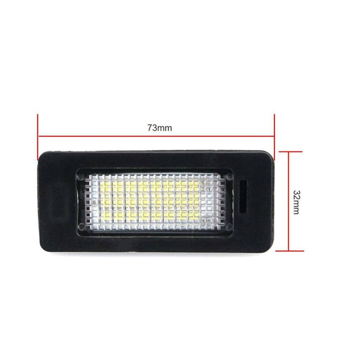 Set 2 lampi LED pentru numar auto, compatibil BMW, fara eroare de bec ars, lumina alb-rece