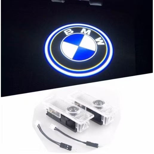 Set 2 lampi LED pentru portiera auto compatibil cu logo BMW