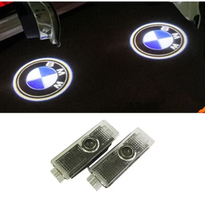 Set 2 lampi LED pentru portiera auto compatibil cu logo BMW