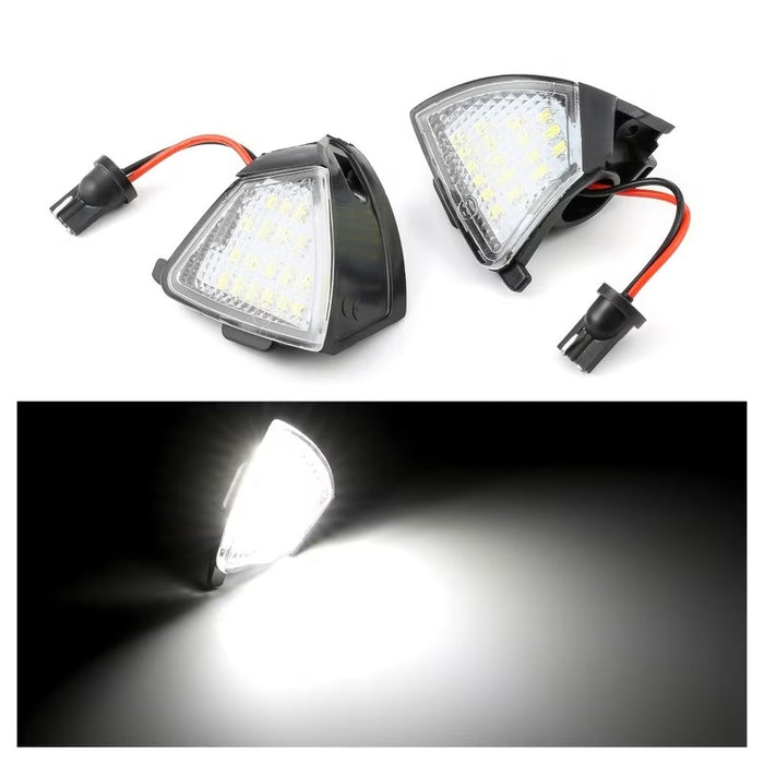 Set 2 lampi LED sub oglinda - puddle lights, 6500k alb-rece, lumini oglinzi