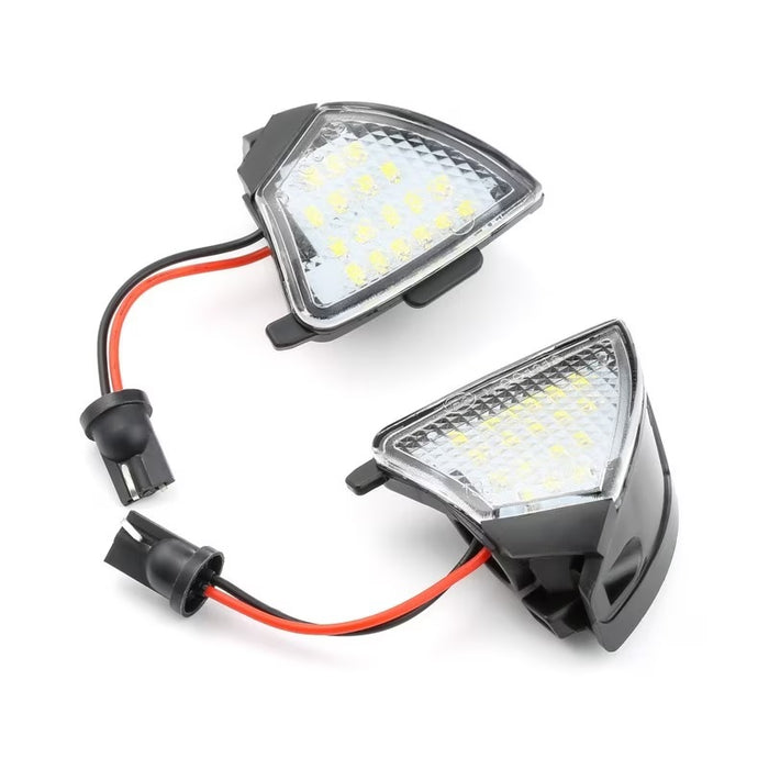 Set 2 lampi LED sub oglinda - puddle lights, 6500k alb-rece, lumini oglinzi