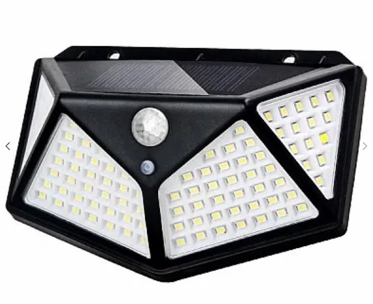 3 Ultra 100 LED -es napfény lámpák mozgásérzékelővel és könnyű 3 világítási módokkal