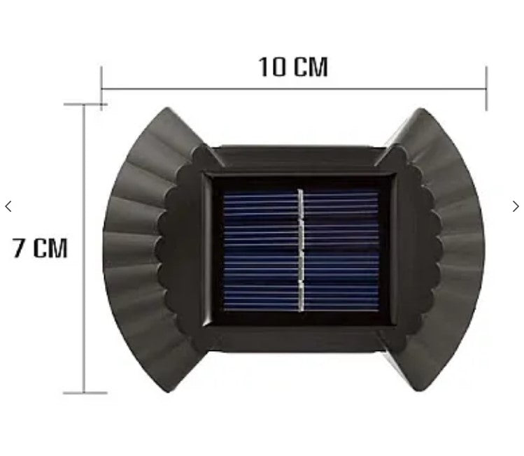 Set 4 Lampi solare cu lumina bidirectionala 4 led/lampa