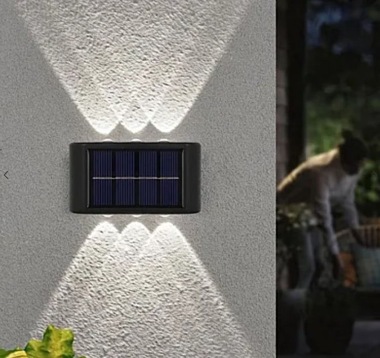 2 fali napenergia -lámpák készlete 3 LED -es világítással felfelé