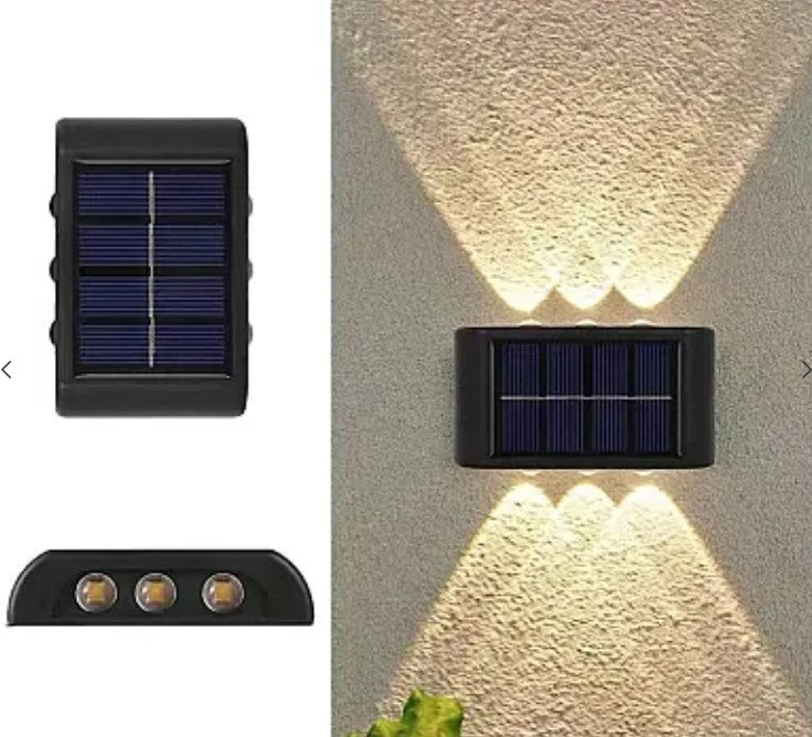 Set Lampi Solare de Perete cu 3 led Iluminare Sus Jos