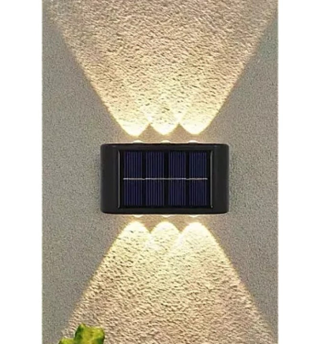 2 fali napenergia -lámpák készlete 3 LED -es világítással felfelé