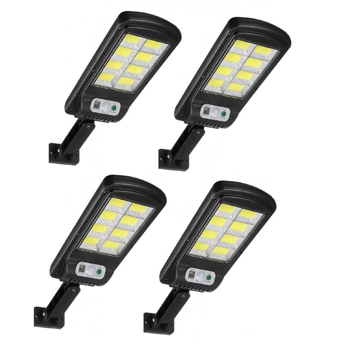 Ρυθμίστε 4 X Street Solar Lamps, με 8 καρέ, 160 LED, 30W, επαγωγή, αισθητήρα κίνησης, για αυλή, σοκάκι