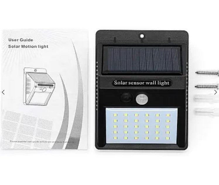 Set 6 Lampi BRIGHT 30 LED Solare cu senzor de miscare si lumina 1 mod ILUMINARE