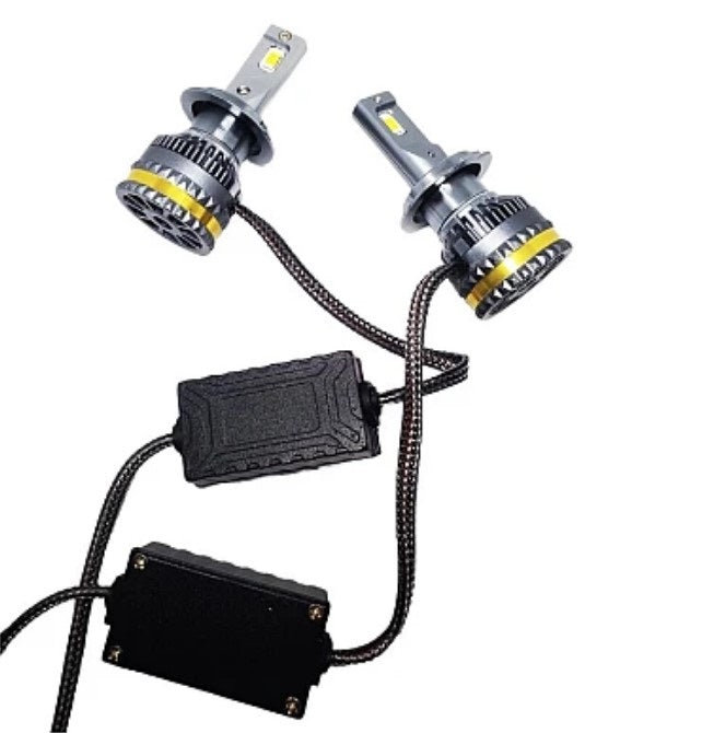 Set LED LED izzók A8 Canbus, 100W, 15000 lm, 6000K, fehérvörös fény