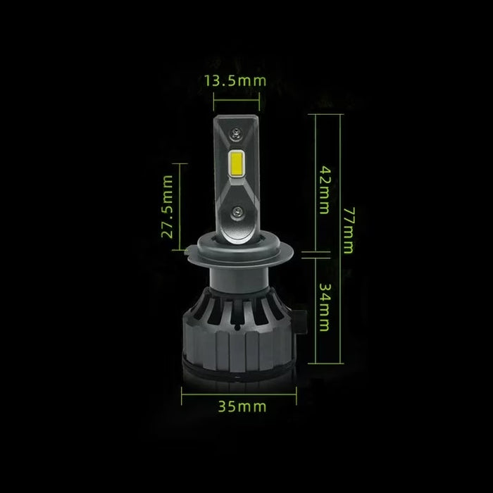 Beállítva 2 LED-es izzóval, Canbus, 120W, 6000 lm, IP68, hiba nélkül, fehér-vörös fény