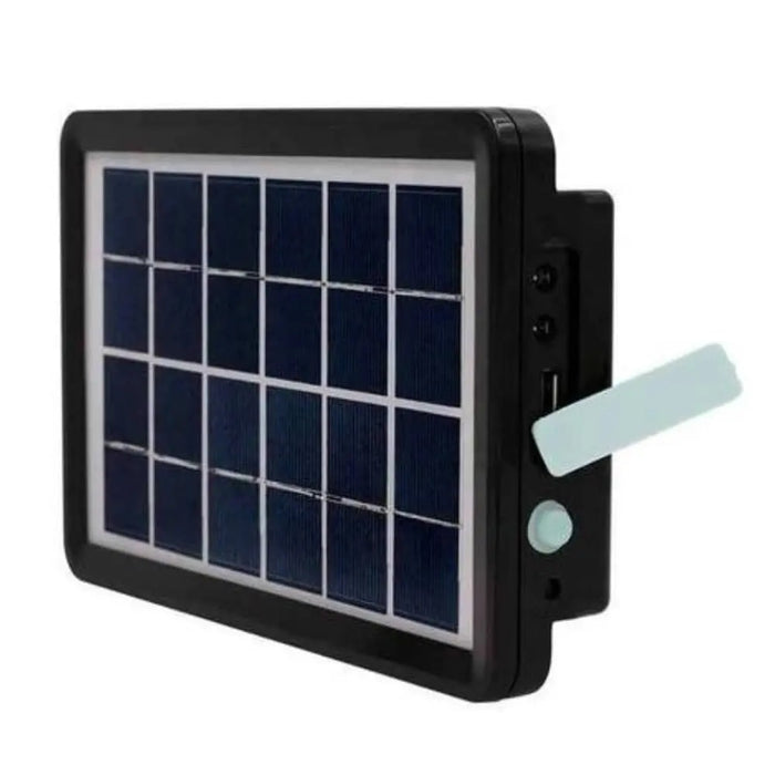 Sistem de iluminare solara LED, cu 2 proiectoare si panou solar, 3W, 1200LM, 3600mAh, IP67