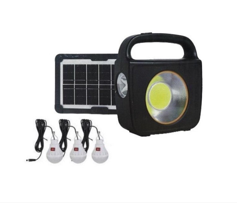 Sistem solar pentru Iluminat Casa CC002-1 cu Panou si 3 Becuri 100W