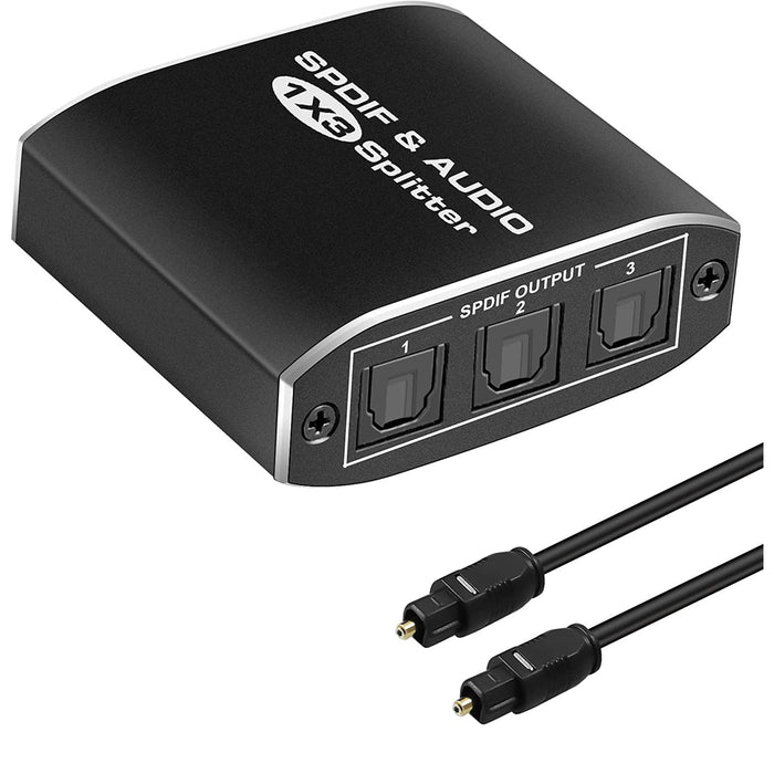 Splitter Audio Toslink SPDIF egyirányú, 4K és 3D támogatás