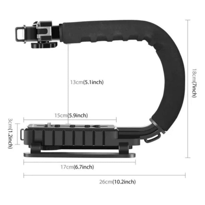 Kép -stabilizátor telefon/kamera, távirányítóval és mikrofonnal