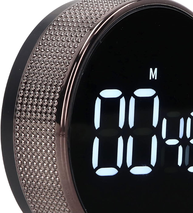 Ο κ. Digital Timer με LED, Magnetic, 77x77x30mm, Black