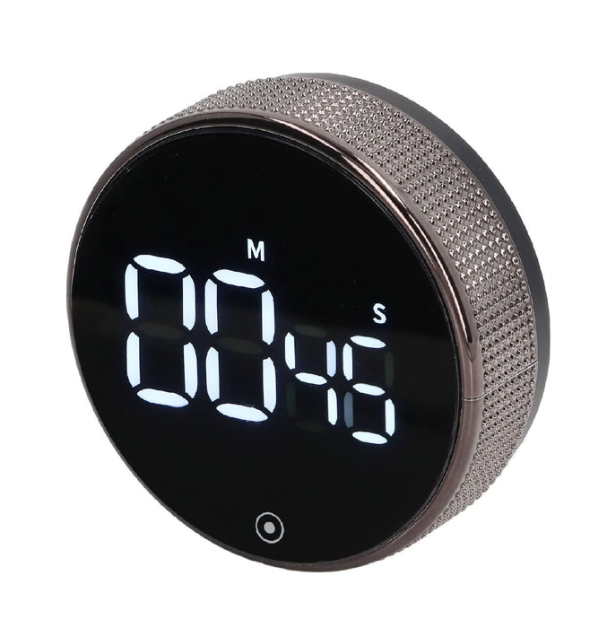 Ο κ. Digital Timer με LED, Magnetic, 77x77x30mm, Black