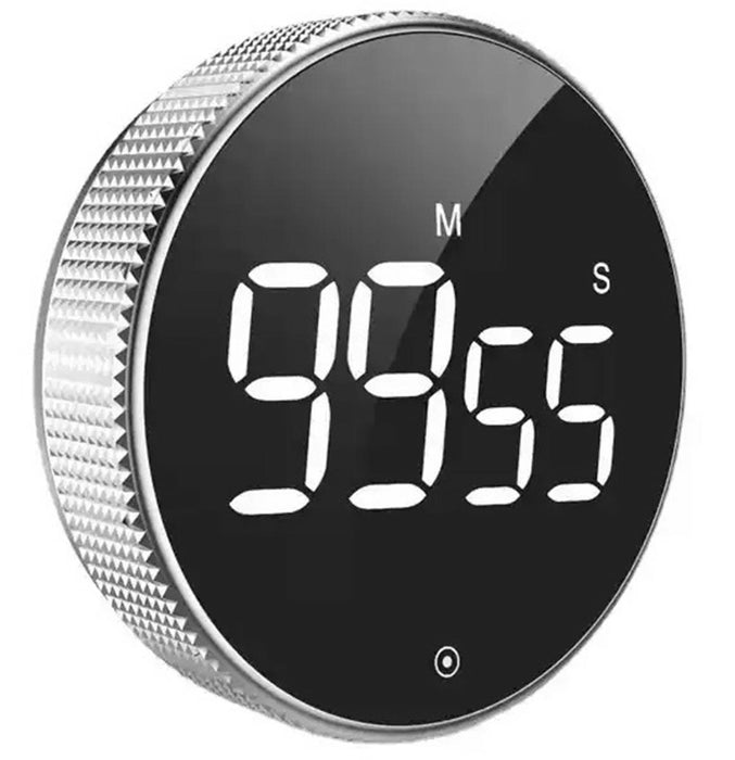 Ο κ. Digital Timer με LED, Magnetic, 77x77x30mm, Black