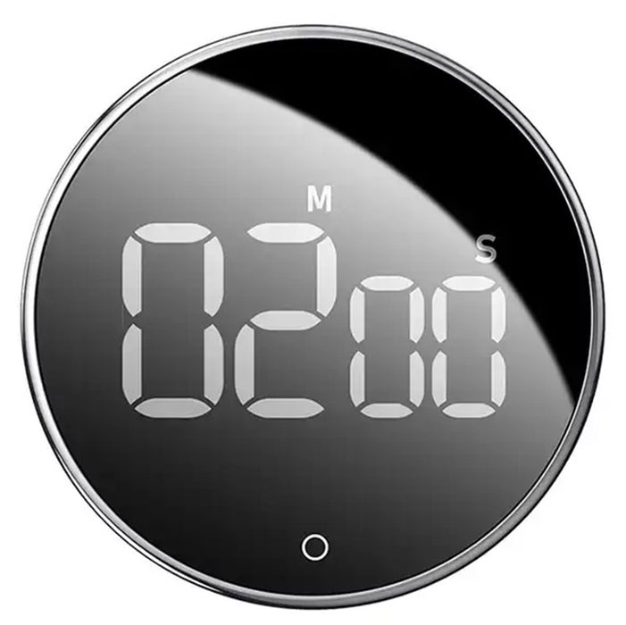 Ο κ. Digital Timer με LED, Magnetic, 77x77x30mm, Black