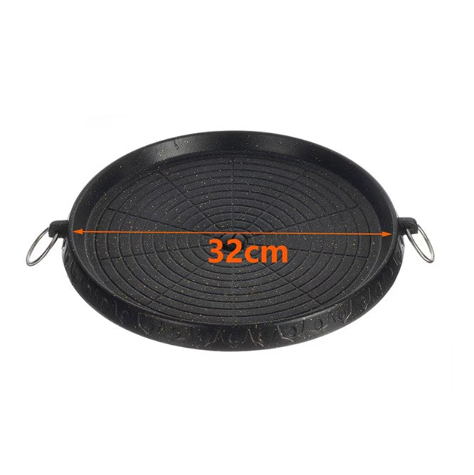 Στρογγυλό Grill Pan AO78288, 32cm, με μη -stick, μαύρο στρώμα