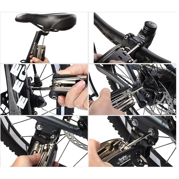 Trusa cu chei si kit de reparatie pentru bicicleta, 16 Piese