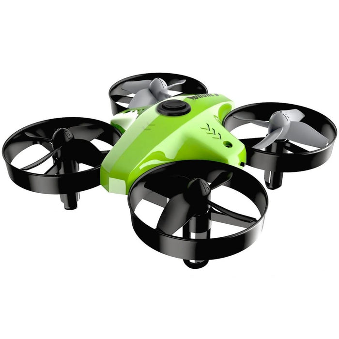 Mini drona Q-X10M, usor, autonomie 6 minute, maxim 30m, Negru-Verde