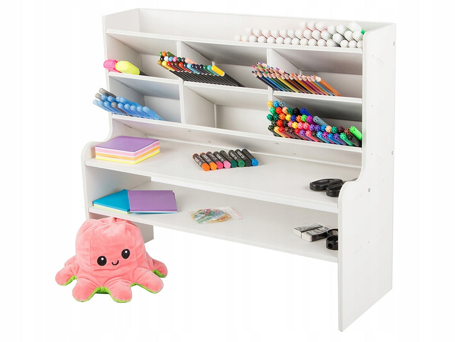 Organizator tip birou, Material plastic + spuma presata, Alb