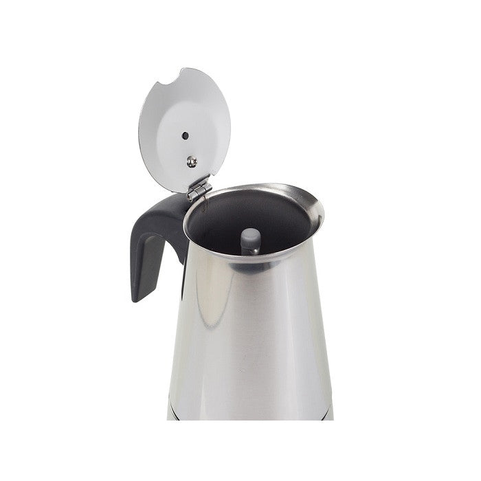 Espressor cafea pentru 9 cafele, aragaz pe gaz si electric,Inox - 3 | YEO