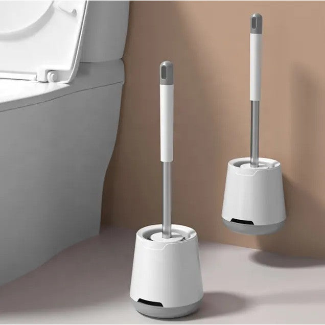 Perie de Toaleta din Silicon cu Recipient Pentru Scurgerea Apei