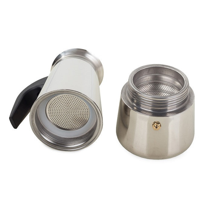 Espressor cafea pentru 9 cafele, aragaz pe gaz si electric,Inox - 4 | YEO