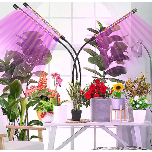 LED UV лампа за стимулиране и отглеждане на растения, черно