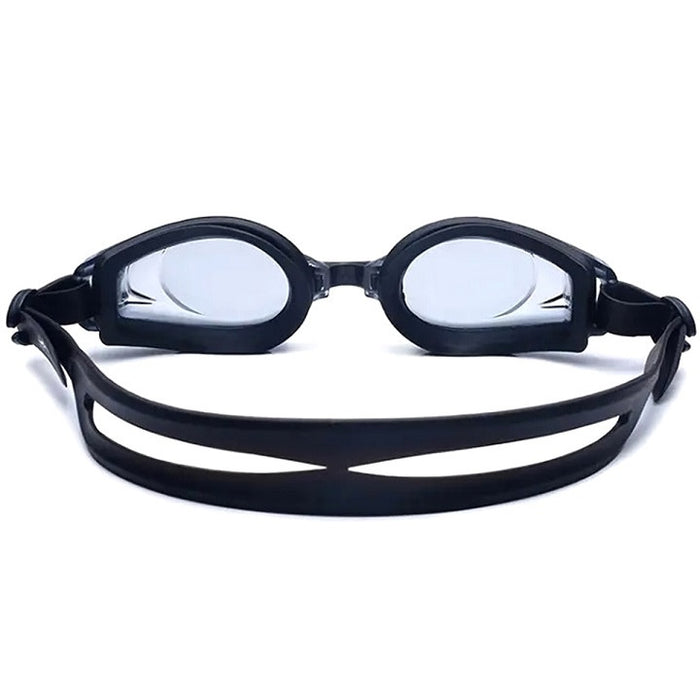 Úszási szett, szemüveg, füldugók, orrbilincs, sarok, UV szűrő, fekete