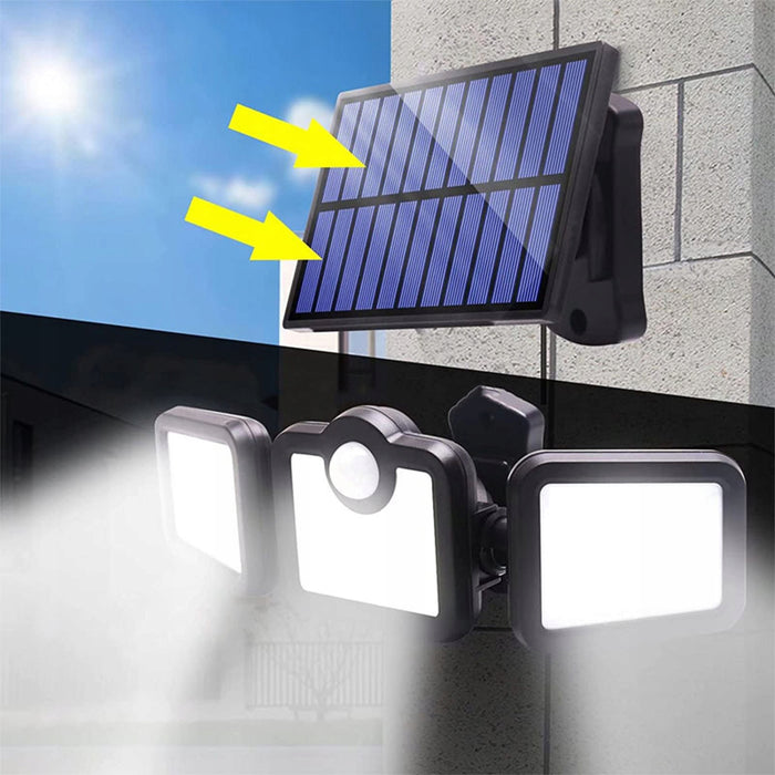 Lampa Solara 171 COB LED,Putere 120 W,Panou Detasabil