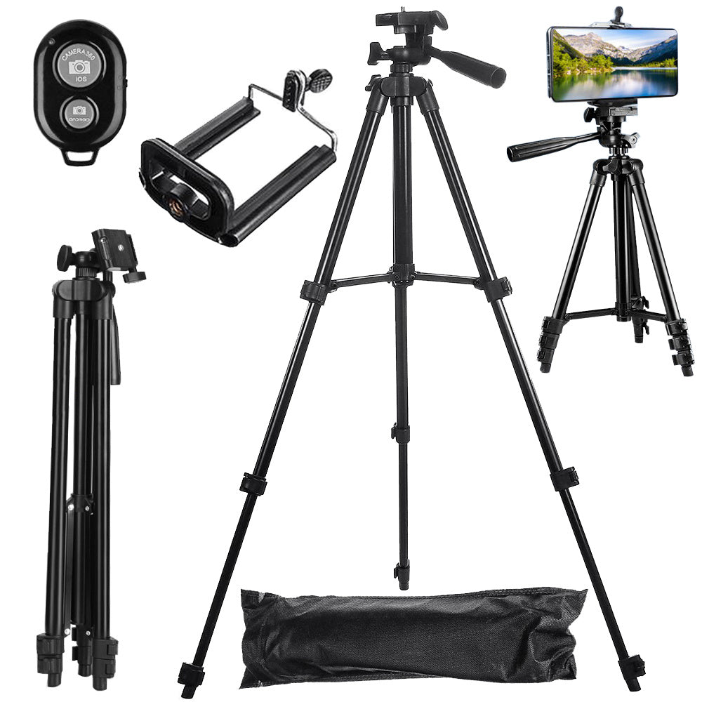 Trepied Foto Telescopic Reglabil 32-100cm,Telecomanda Bluetooth,Husa - 1 | YEO