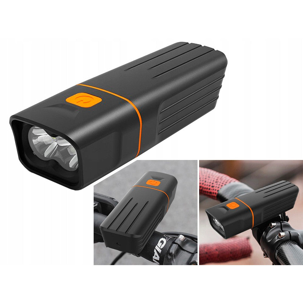 Kit lumini LED pentru bicicleta,Reincarcabile USB,Negru - 2 | YEO