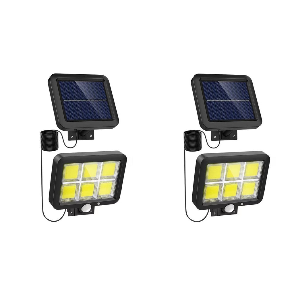 Set 2 X Lampa Solara 120 LED-uri COB 30W, Panou Detasabil