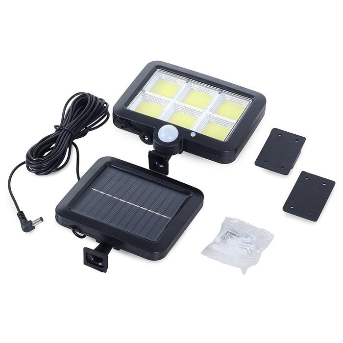 Set 3 X Lampa Solara 120 LED-uri COB,Putere 30W,Senzor de Lumina/Miscare