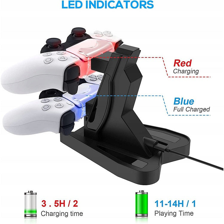 Statie de Incarcare dubla pentru controller PlayStation 5, Stand/Dock PS5 - 3 | YEO