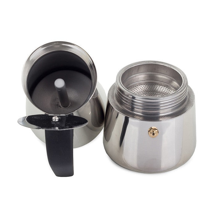 Espressor cafea pentru 9 cafele, aragaz pe gaz si electric,Inox - 1 | YEO