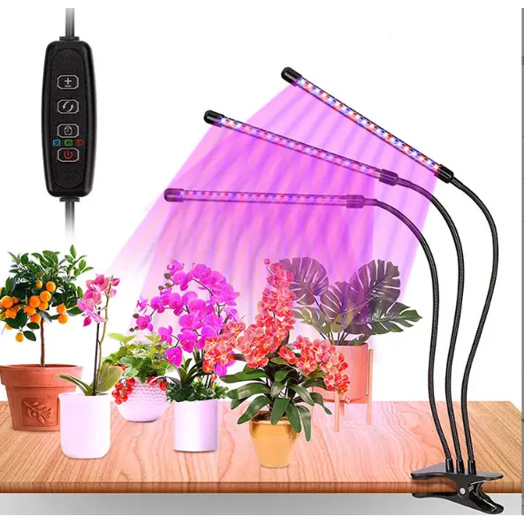 LED UV LAMP για τόνωση και καλλιέργεια φυτών, μαύρο