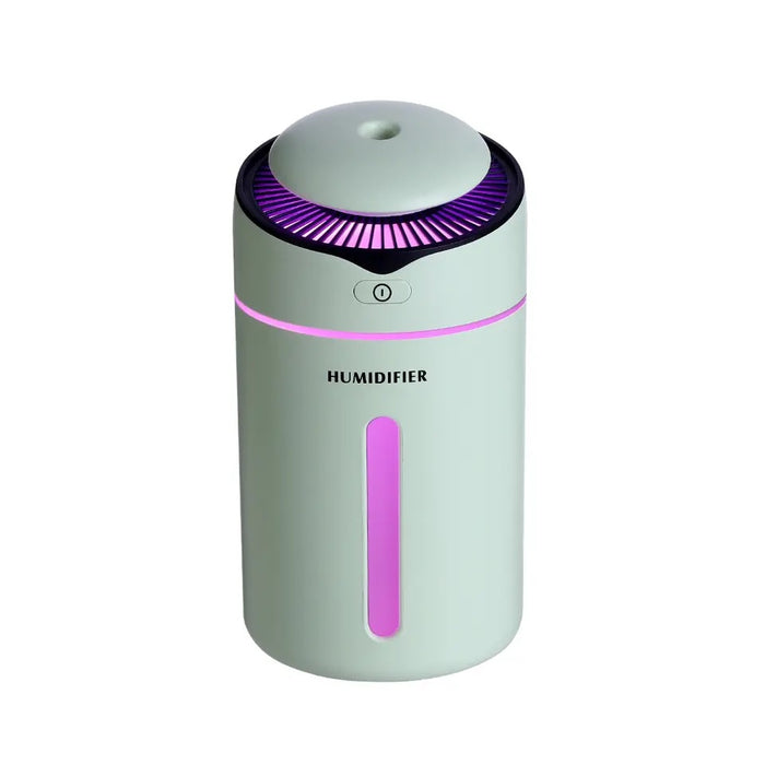 Umidificator - Difuzor Aromaterapie cu ultrasunete, 300ml, oprire automata, Verde Pastel