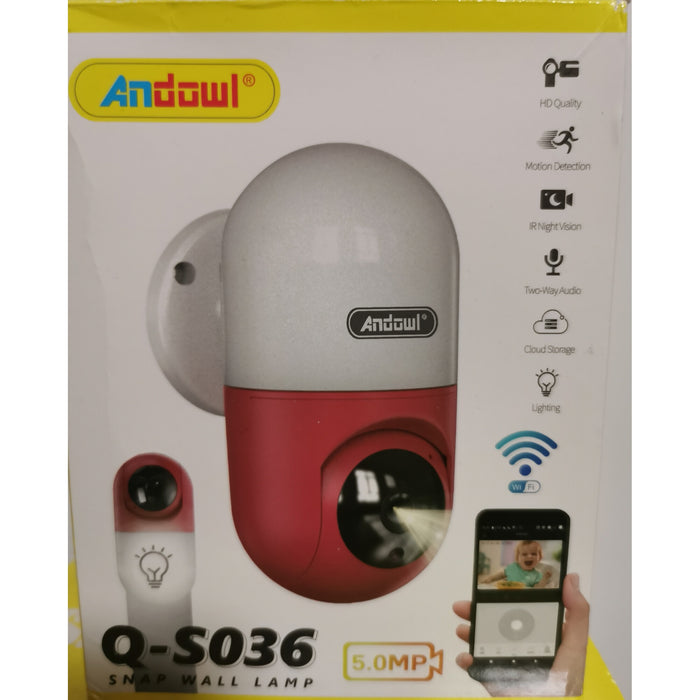 WiFi szoba, 5MP, távirányító, 1080p, HD, 360 °, Andowl Q-S036