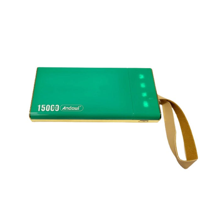 Καθολική εξωτερική μπαταρία 3 σε 1, 15000mAh, φακό, USB Type-C, Micro USB και Lightning