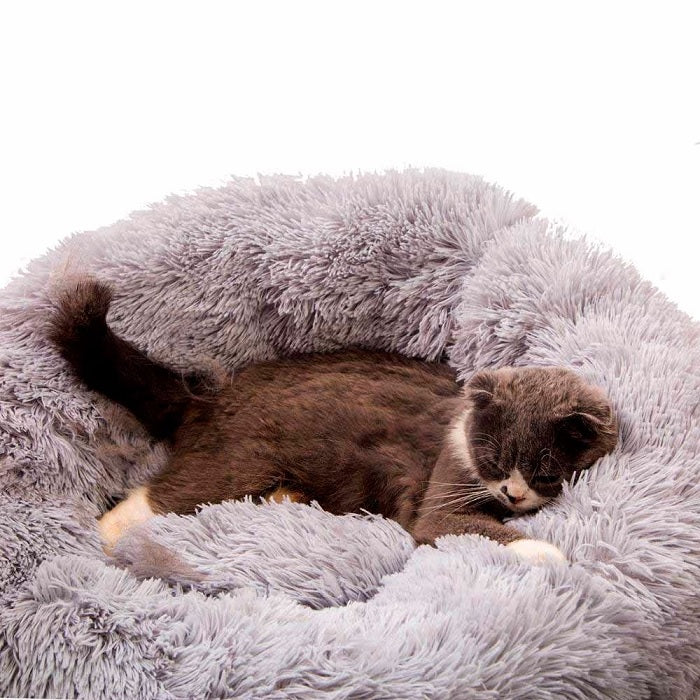 Culcus за домашни любимци, малки кучета и котки, диаметър 50 cm, сиво