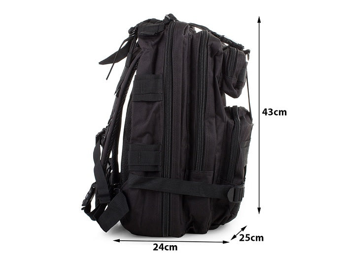 Rucsac Militar,Turism/Camping/Ciclism/Alpinism,Capacitate 30 L,Negru - 2 | YEO