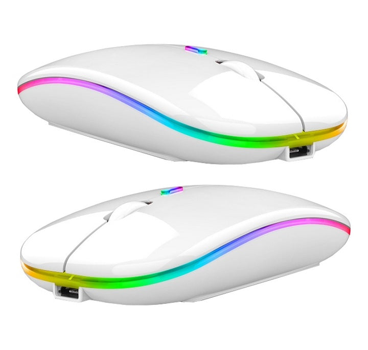 Mouse Wireless Reincarcabil,Ultra Slim,Silentios, Alb - 1 | YEO