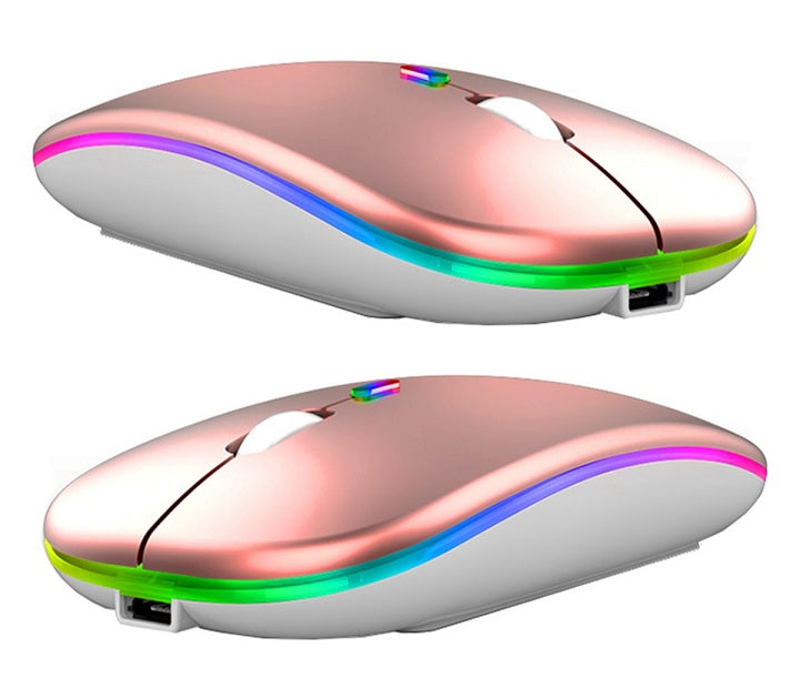 Mouse Wireless Reincarcabil,Ultra Slim,Silentios, Rose - 1 | YEO