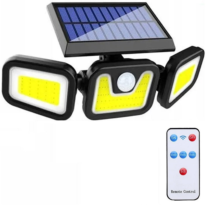 Lampa Solara 103 COB LED Welora®, Putere 120 W, Negru