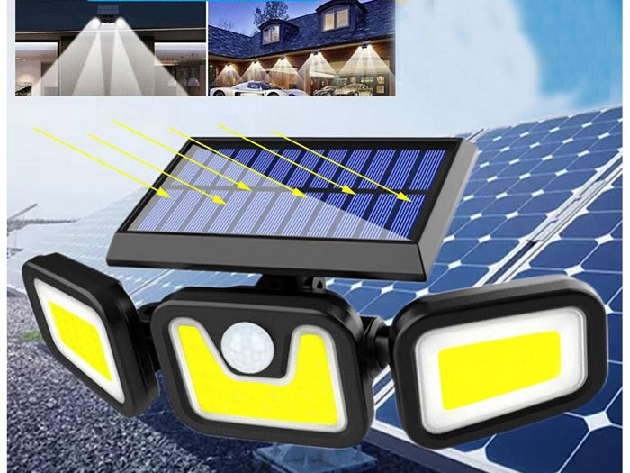 Solar Lámpa 103 COB LED WELORA®, Power 120 W, fekete